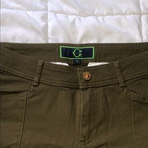 NWOT C.WONDER OLIVE GREEN SKINNY CARGO CHINO JEANS SIZE 4